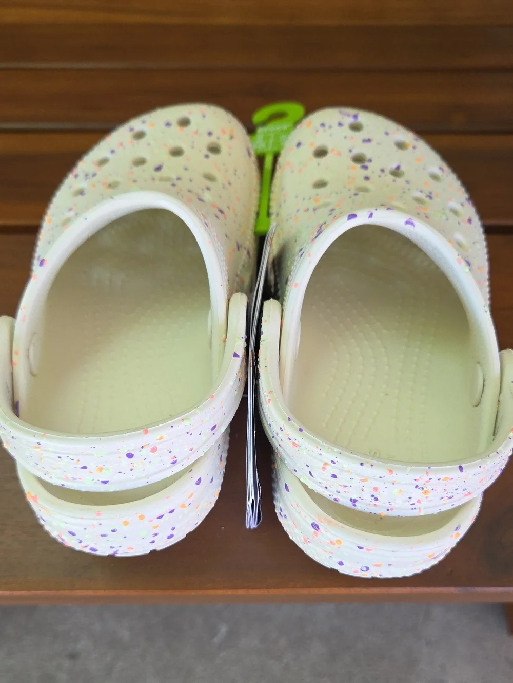 CROCS Toddler size 8C - Cream Glow in the Dark Clogs